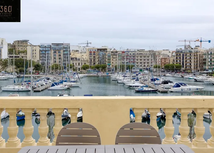 Marina View Slps 9 With Private Terrace & Bbq By 360 Estates Apartament Ta Xbiex