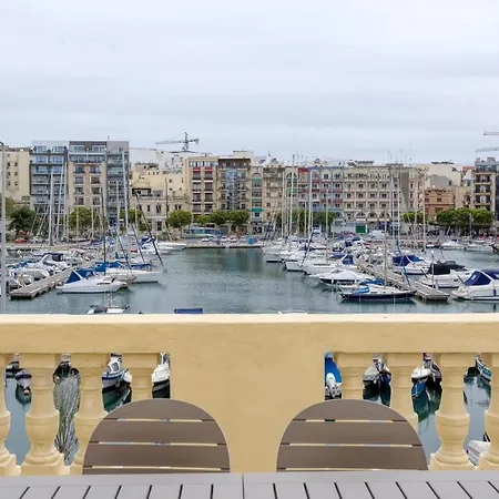 Marina View Slps 9 With Private Terrace & Bbq By 360 Estates Apartmán Ta Xbiex